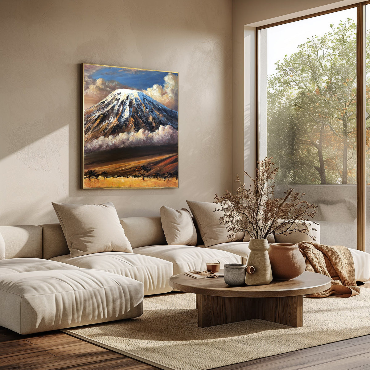 Kilimanjaro mountain wall art, black friday sale, canvas painting