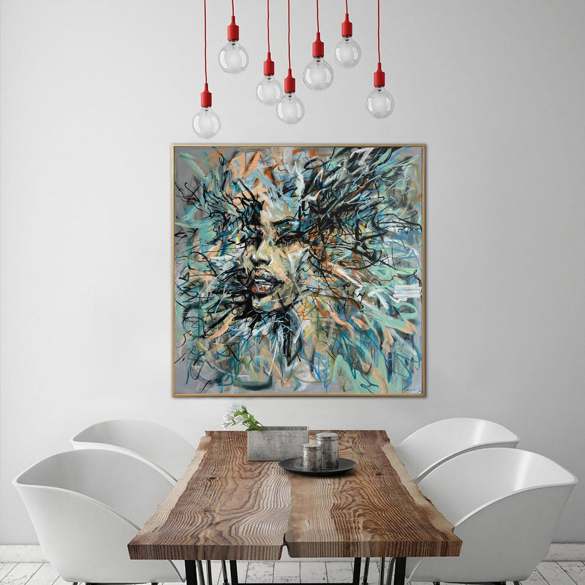 Large Oil Painting Abstract Woman Face Paintings On Canvas Fine Art ...