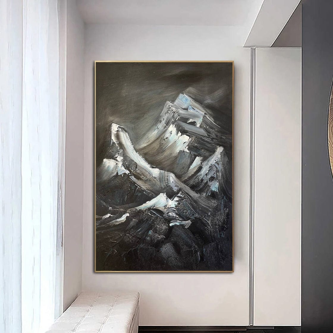 Original Mountains Paintings On Canvas Abstract Textured Painting ...