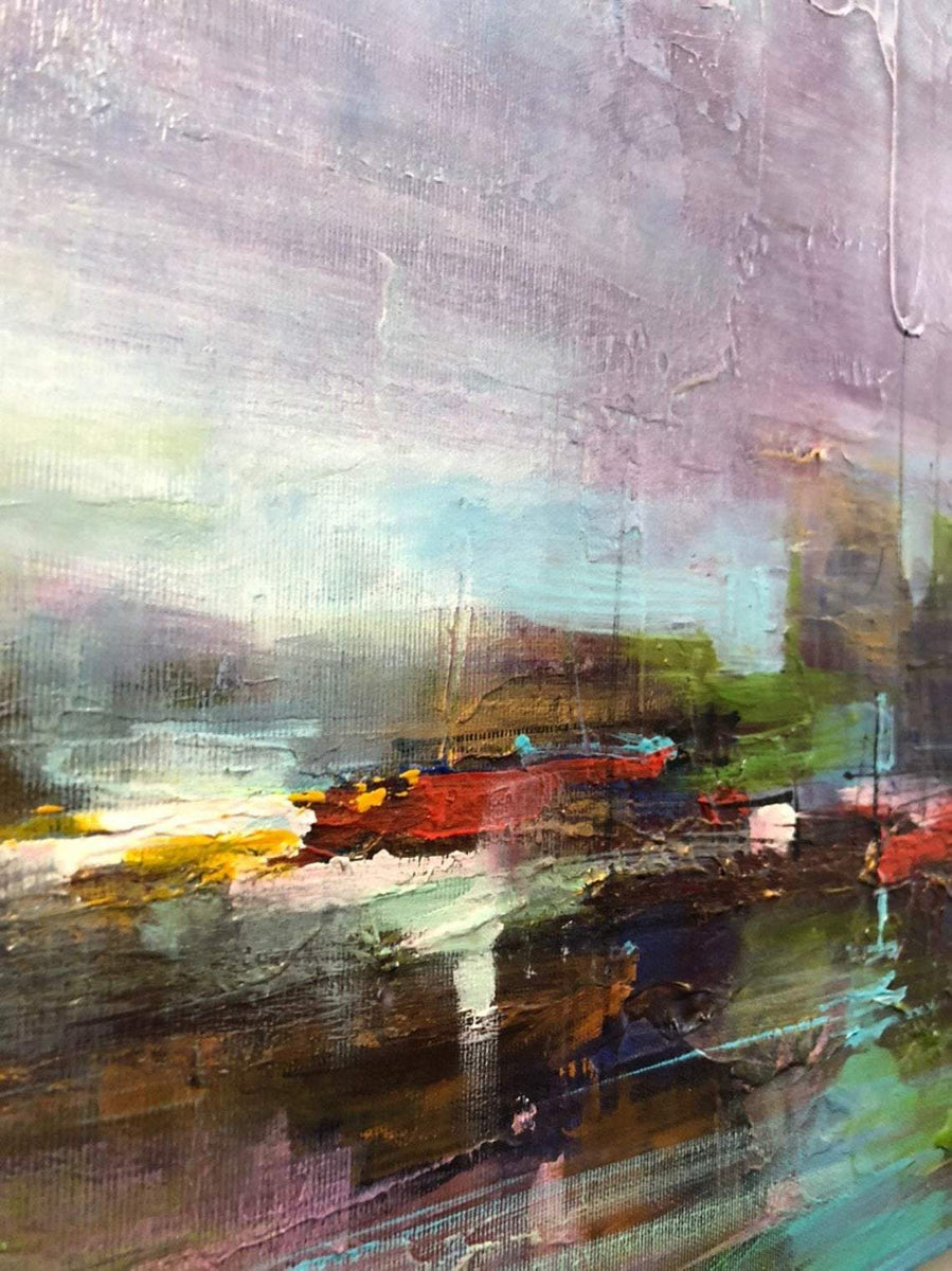 Large Oil Painting Original Canvas Abstract Landscape Painting Texture ...