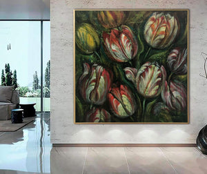 6 Great Oversized Flower Paintings