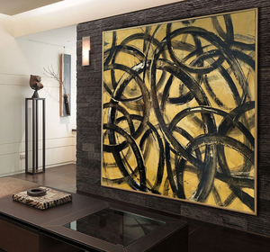 5 MODERN LARGE PAINTINGS FOR LIVING ROOM