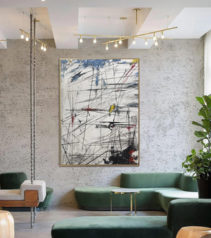 Where to hang paintings in office