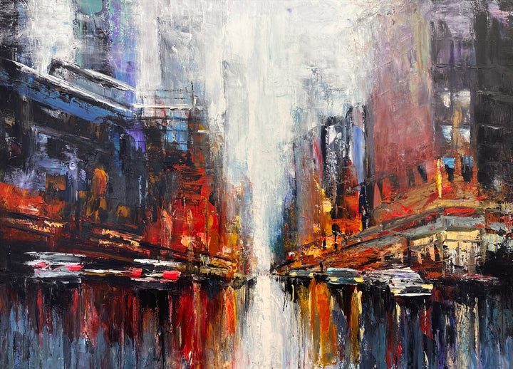 VIBRANT METROPOLIS 36"x54"