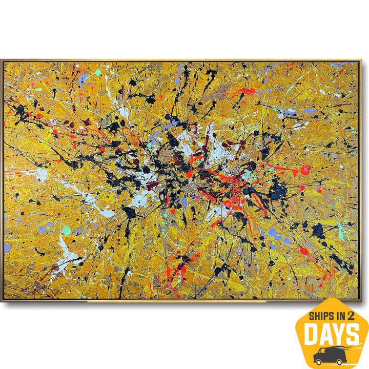 YELLOW SPLASH 39.4"x54"