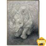 WISE RHINOCEROS 40"x30"