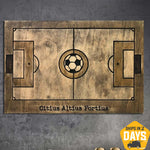 WOODEN FOOTBALL PITCH 16"x24"