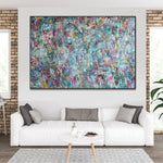 Abstract Colorful Wall Hanging Oil Painting Modern Artwork Original Textured Decor for Home | COMPLICATION