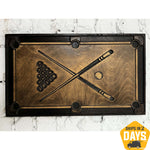 WOODEN POOL 11"x18.9"