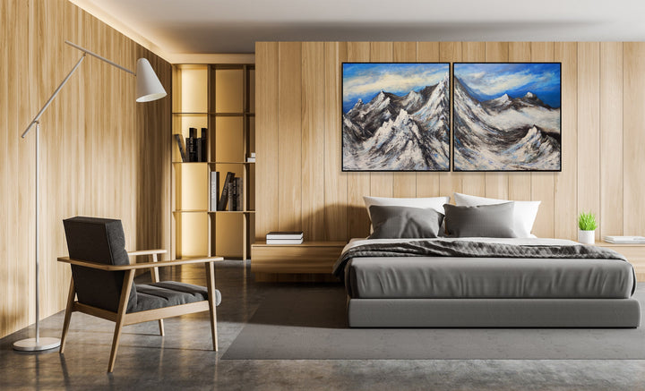 SNOWY SUMMITS 2P 36"x72"