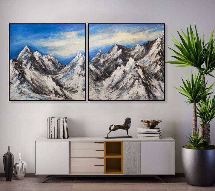 SNOWY SUMMITS 2P 36"x72"