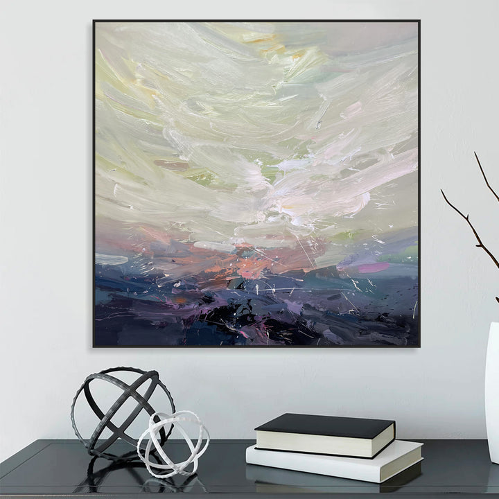 Abstract Painting Canvas Original Acrylic Painting Original Oil Contemporary Art Painting Canvas Modern Painting Acrylic | DEPTH OF NATURE 329 37.4x39.3"