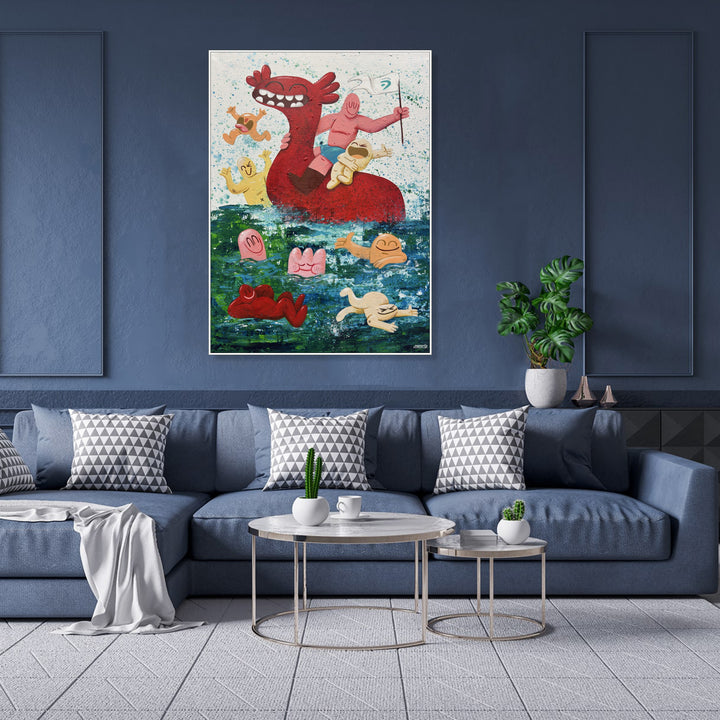 DRAGON RIDERS 31.5"x23.6"