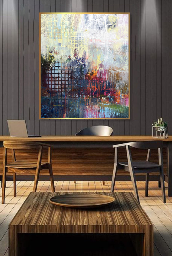 Colorful Abstract Painting Oil Paintings Original Abstract Contemporary Art Painting Canvas Modern Painting Original | ASSOCIATION 252 39.3"x35.4"