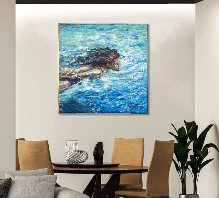 LADY OF THE LAKE 40"x40"