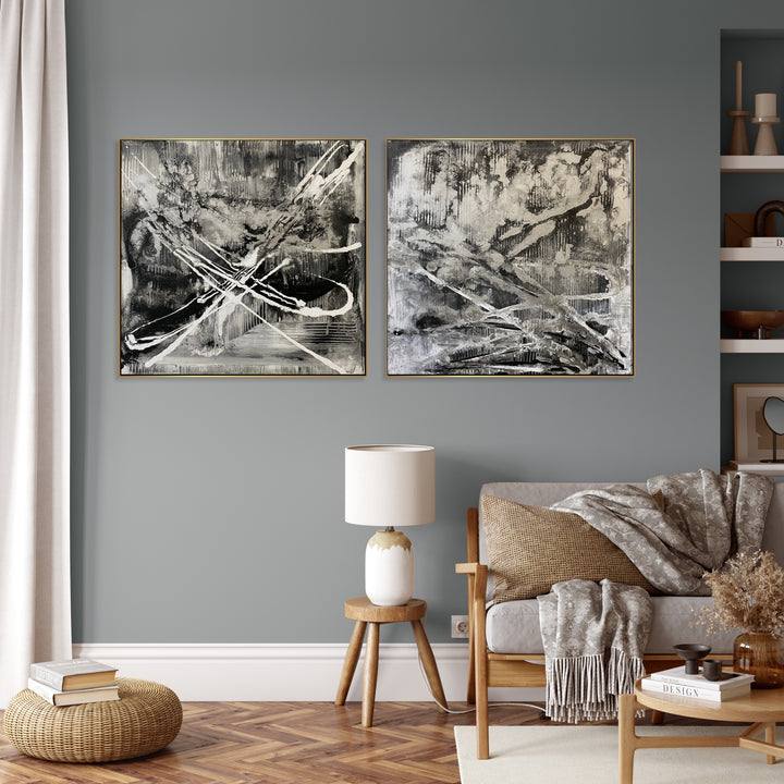 STRIKING BLACK DETAIL 2P 26"x52"