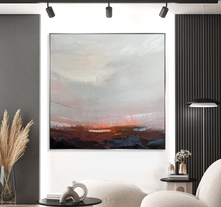 Modern Painting On Canvas Oil Abstract Painting Unique Wall Art Artwork Canvas Acrylic Painting Contemporary Art | DEPTH OF NATURE 321 39.3X36.6"