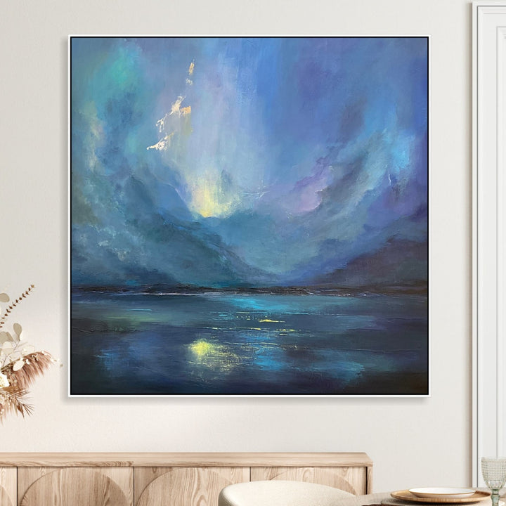 Large Framed Wall Art Abstract Home Decor Minimalist Art Creative Painting Modern Paintings Acrylic Unique Wall Art Contemporary Art | ENIGMATIC TWILIGHT
