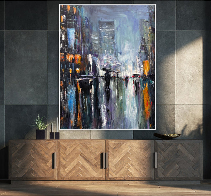 NIGHTTIME CITYSCAPE 39.4"x27.5"