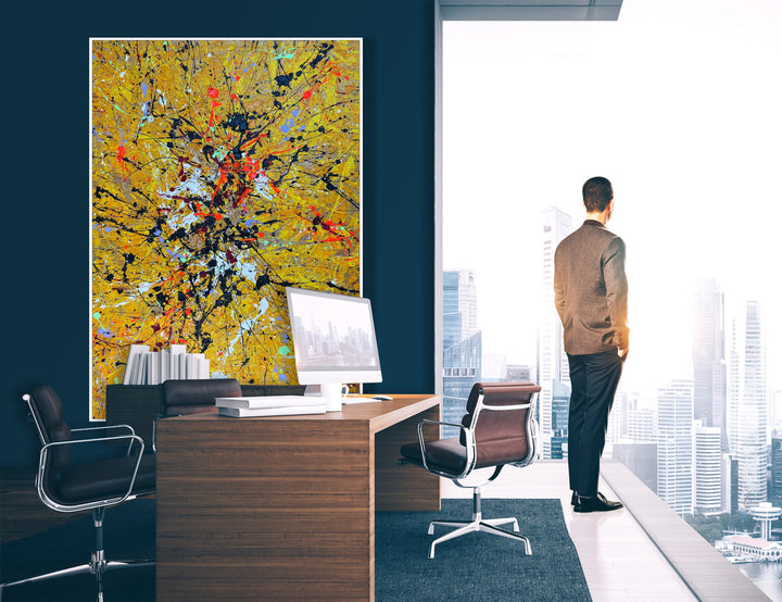 YELLOW SPLASH 54"x39.4"