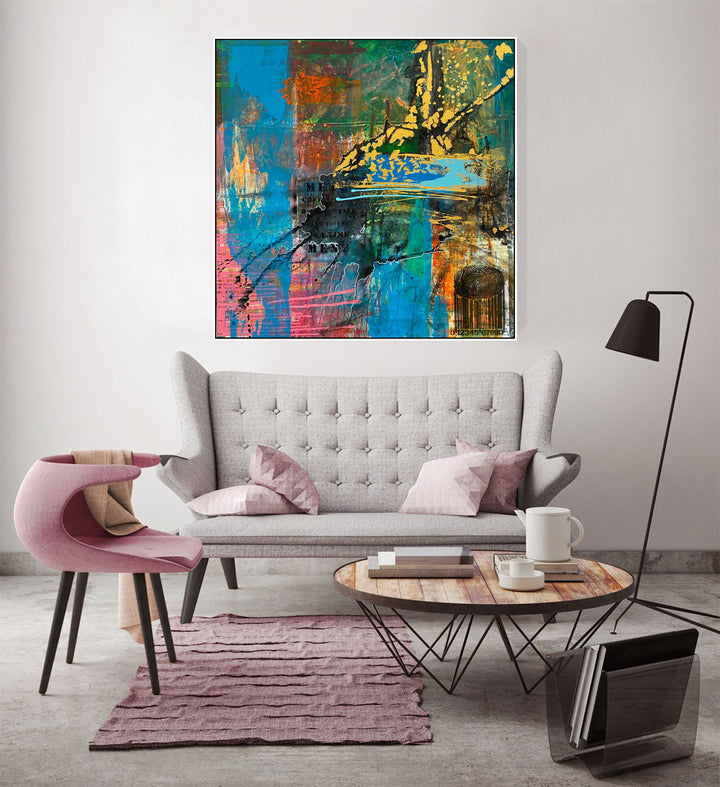 ENCODED VIBRANCE 40"x40"