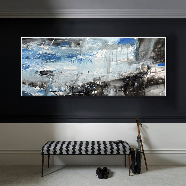 Extra Large Oil Painting Large Canvas Art Acrylic Painting Original Abstract Custom Painting Modern Paintings Living Room | ASSOCIATION 241 35.4x80.7"