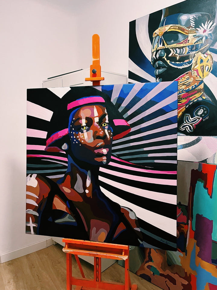 COSMIC GIRL 43.3"x43.3"