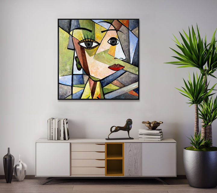 CUBIST MUSE 40"x40"