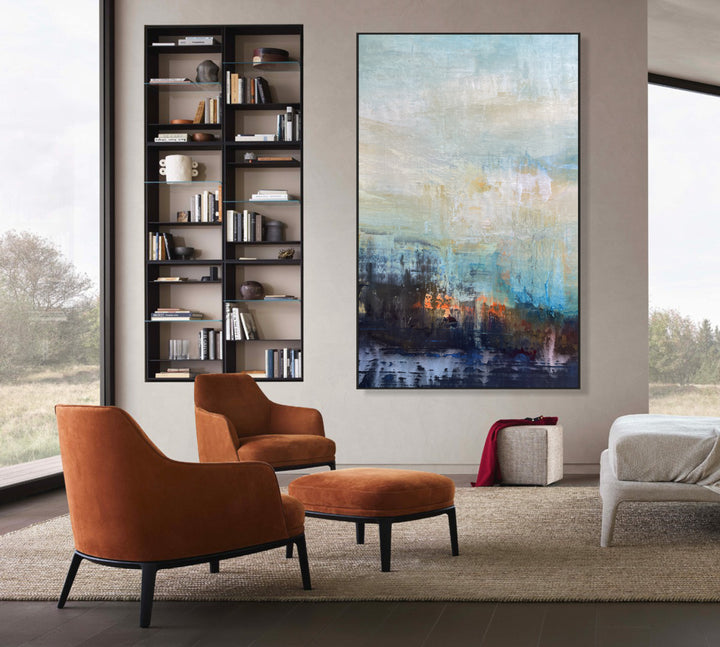 Colorful Wall Art Oil Paintings On Canvas Home Decor Minimalist Art Contemporary Art Acrylic Painting Original Abstract Frame Painting | ASSOCIATION 253 49.2x29.5"