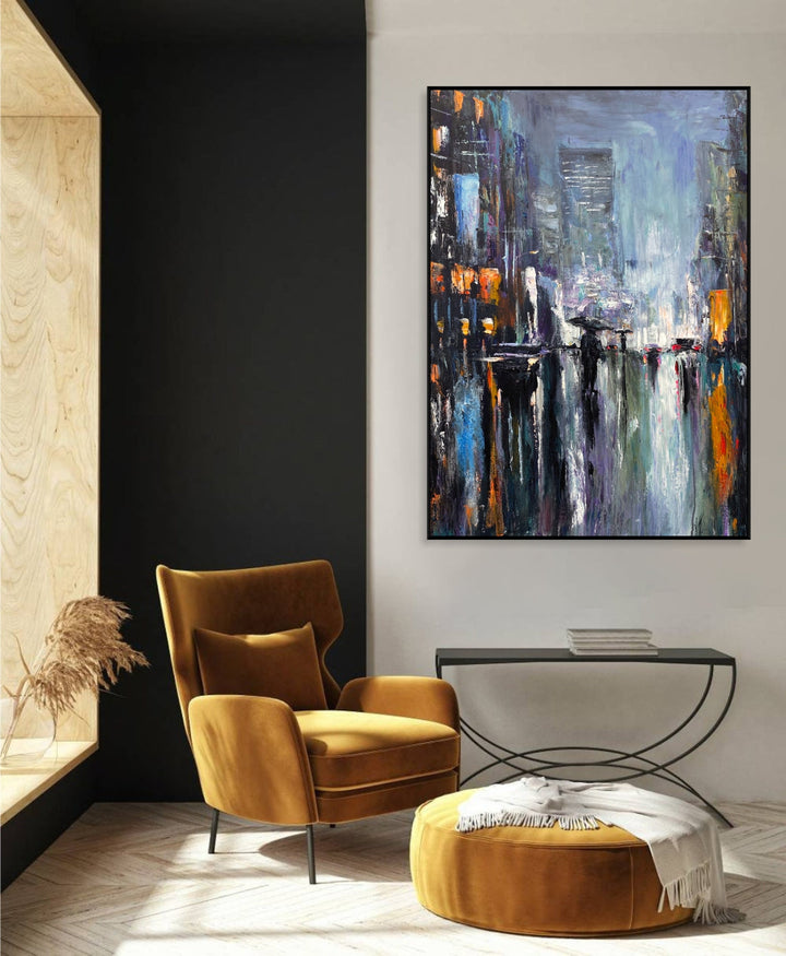 NIGHTTIME CITYSCAPE 39.4"x27.5"