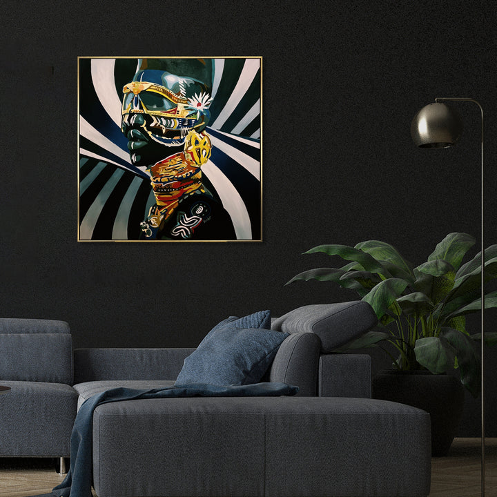 PRINCE OF THE JUNGLE 43.3"x43.3"