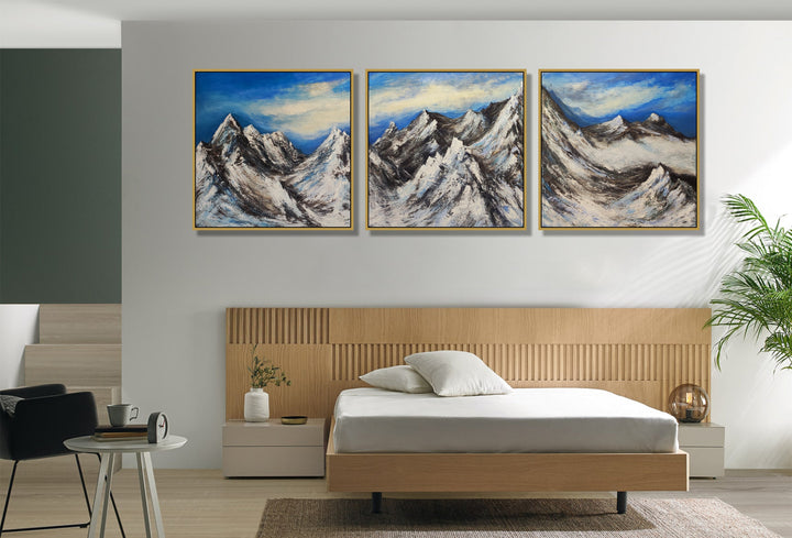 SNOWY SUMMITS 3P 36"x108"
