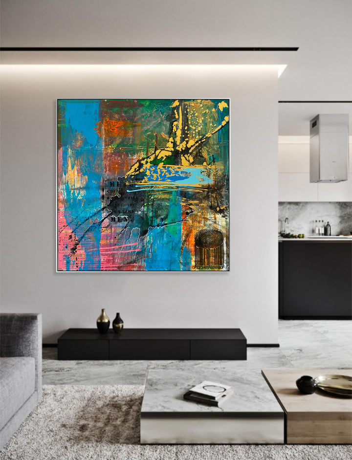 ENCODED VIBRANCE 40"x40"