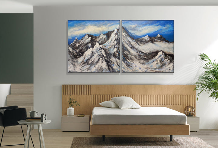 SNOWY SUMMITS 2P 36"x72"
