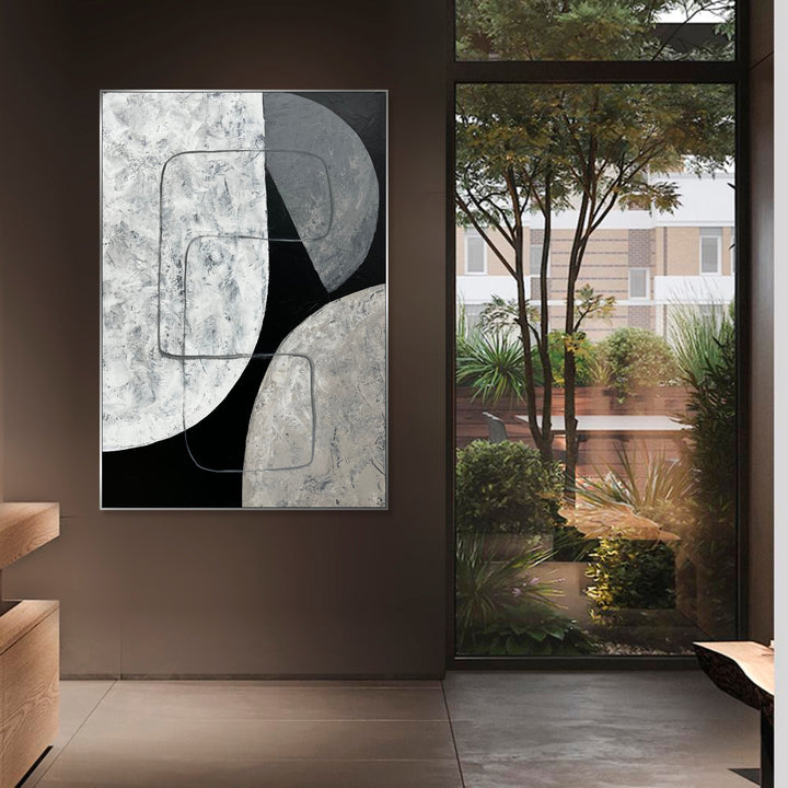 Huge Wall Art Contemporary Painting Modern Paintings Living Room Creative Painting Minimalist Art Unique Painting Hand Painted Artwork | SPECTRAL CRESCENTS