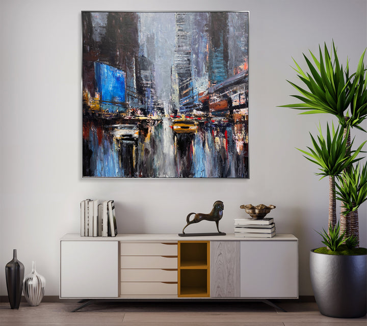 MIDNIGHT METROPOLIS 40"x40"