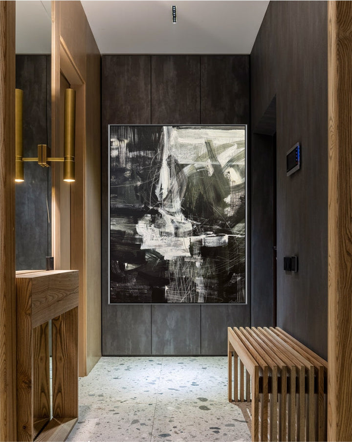 BLACK AND WHITE DYNAMIC 39.4"x31.5"