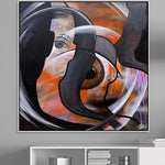 Oversize Canvas Art Large Human Abstract Painting Painting On Canvas Original Abstract Face Living Room Wall Art Framed Modern Art Canvas | INFINITY INTERPRETATIONS