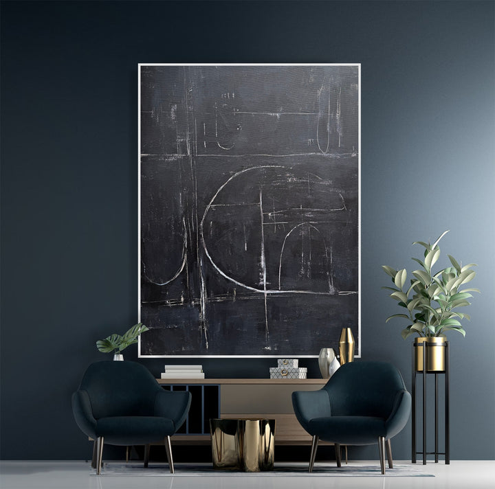MIDNIGHT GEOMETRY 40"x30"