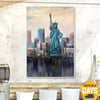 LIBERTY IN THE CITYSCAPE 72"x50"