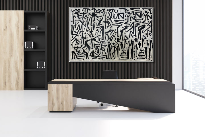 PRINITIVE CONVERSATION 36"x54"