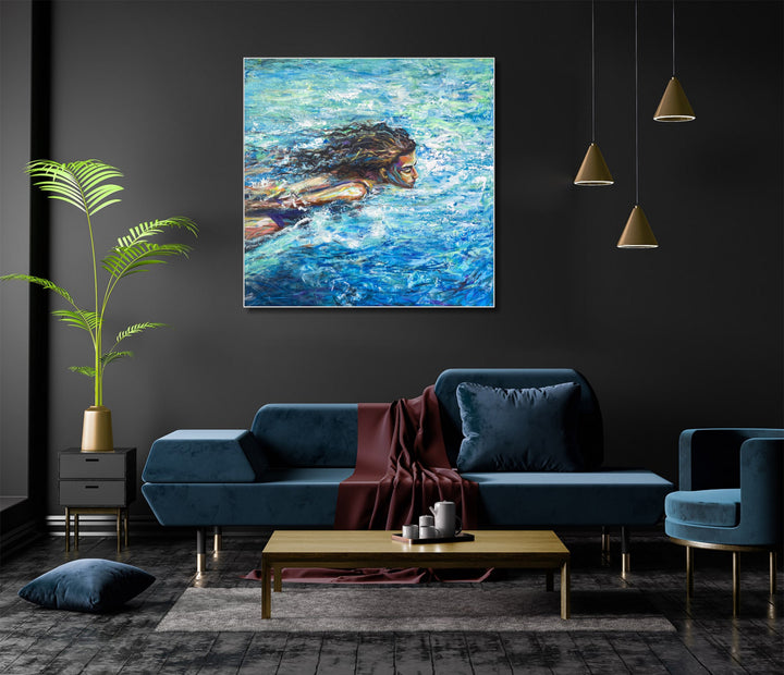 LADY OF THE LAKE 40"x40"