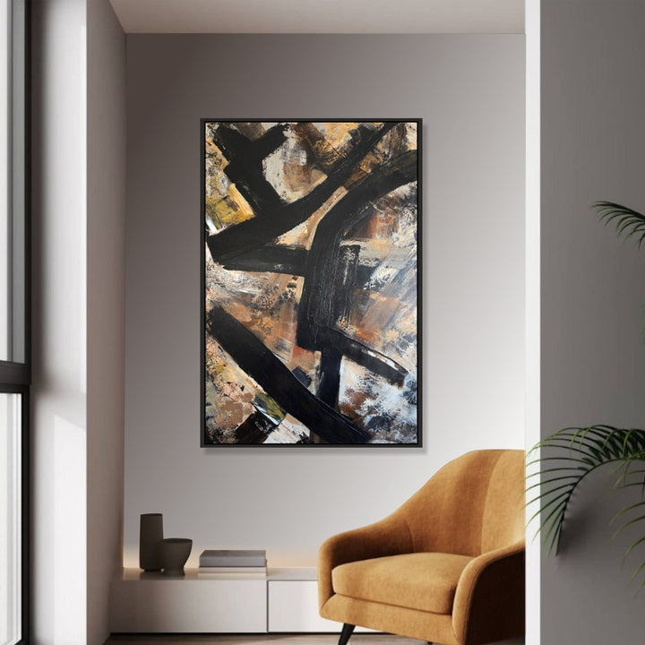 BLACK EXPRESSION 54"x36"