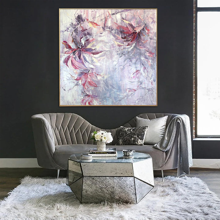 FLOWERS BLOOM 27.55"x27.55"