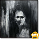 GHOSTED FACE 40"x40"