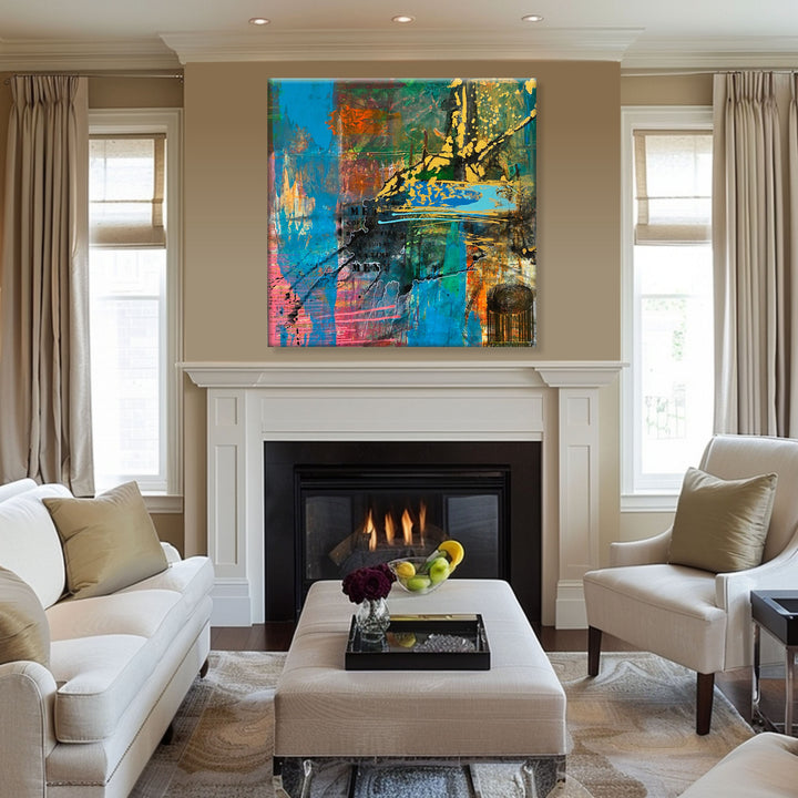 ENCODED VIBRANCE 40"x40"