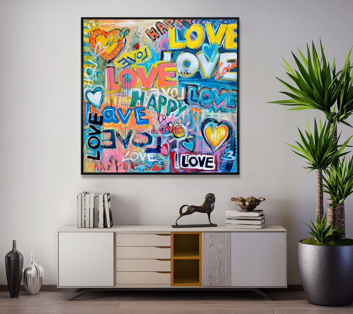 LOVE EXPLOSION 46"x46"