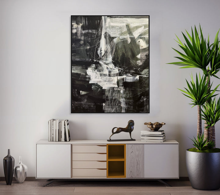 BLACK AND WHITE DYNAMIC 39.4"x31.5"