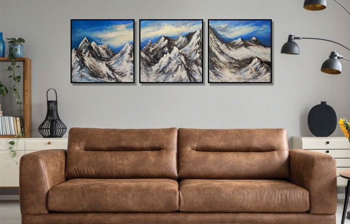 SNOWY SUMMITS 3P 36"x108"