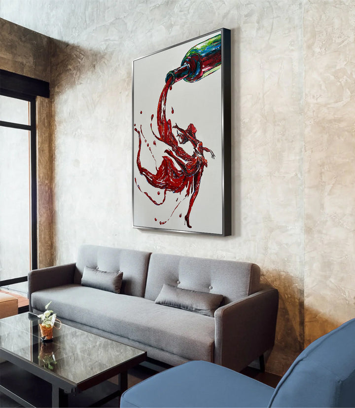 POURED PASSION 46"x34"